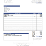 excel business invoice template